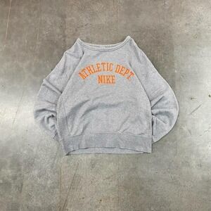 Nike Athletic Department Gray Crewneck‎ Sweatshirt Men's M